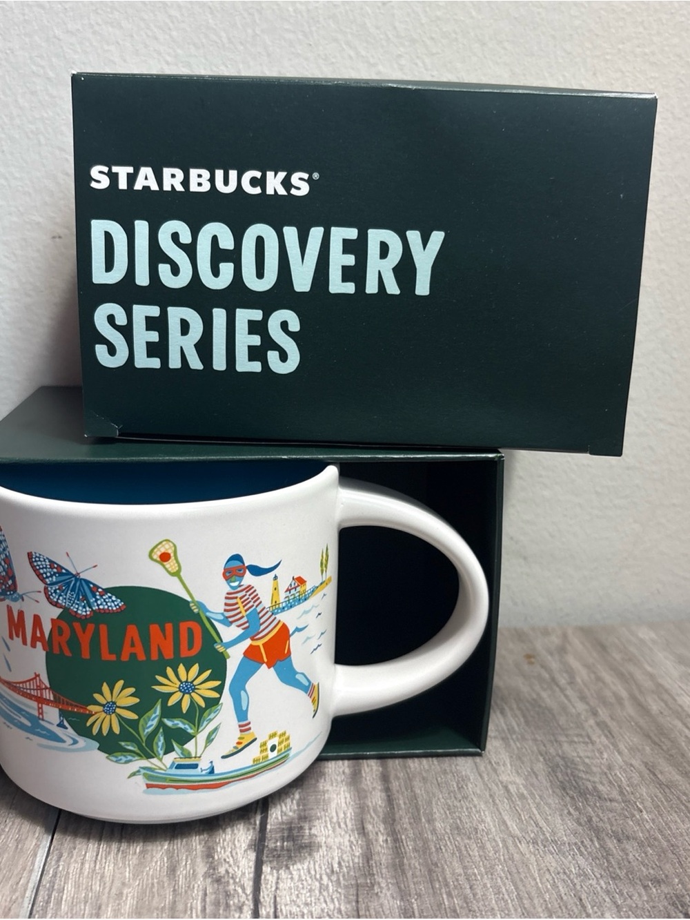 Starbucks Discovery Series Maryland White Ceramic Mug New
